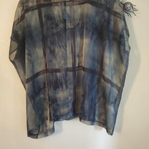 Sheer poncho/blouse